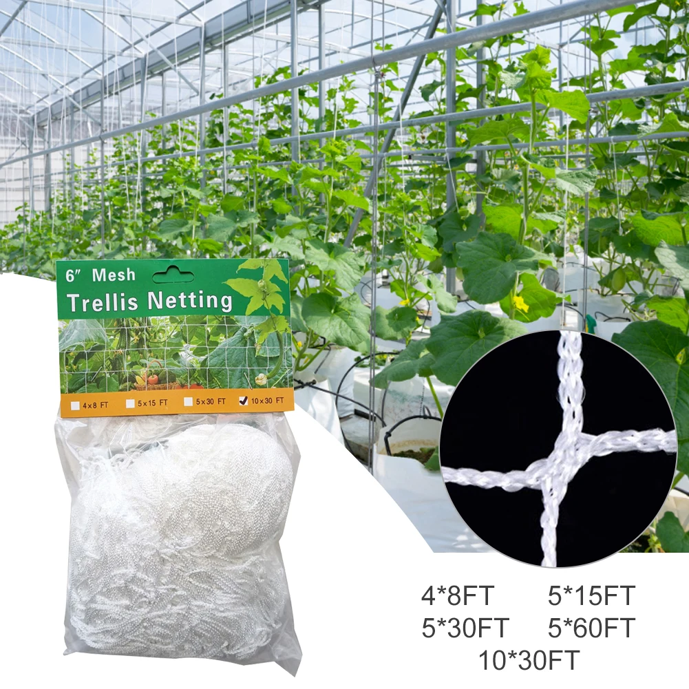Plant Trellis Netting Heavy-Duty Flexible Polyester Plant Vine Climbing Net Growing Net For Fruits Vegetables Garden Accessories
Plant Trellis Netting Heavy-Duty Flexible Polyester Plant Vine Climbing Net Growing Net For Fruits Vegetables Garden Accessories