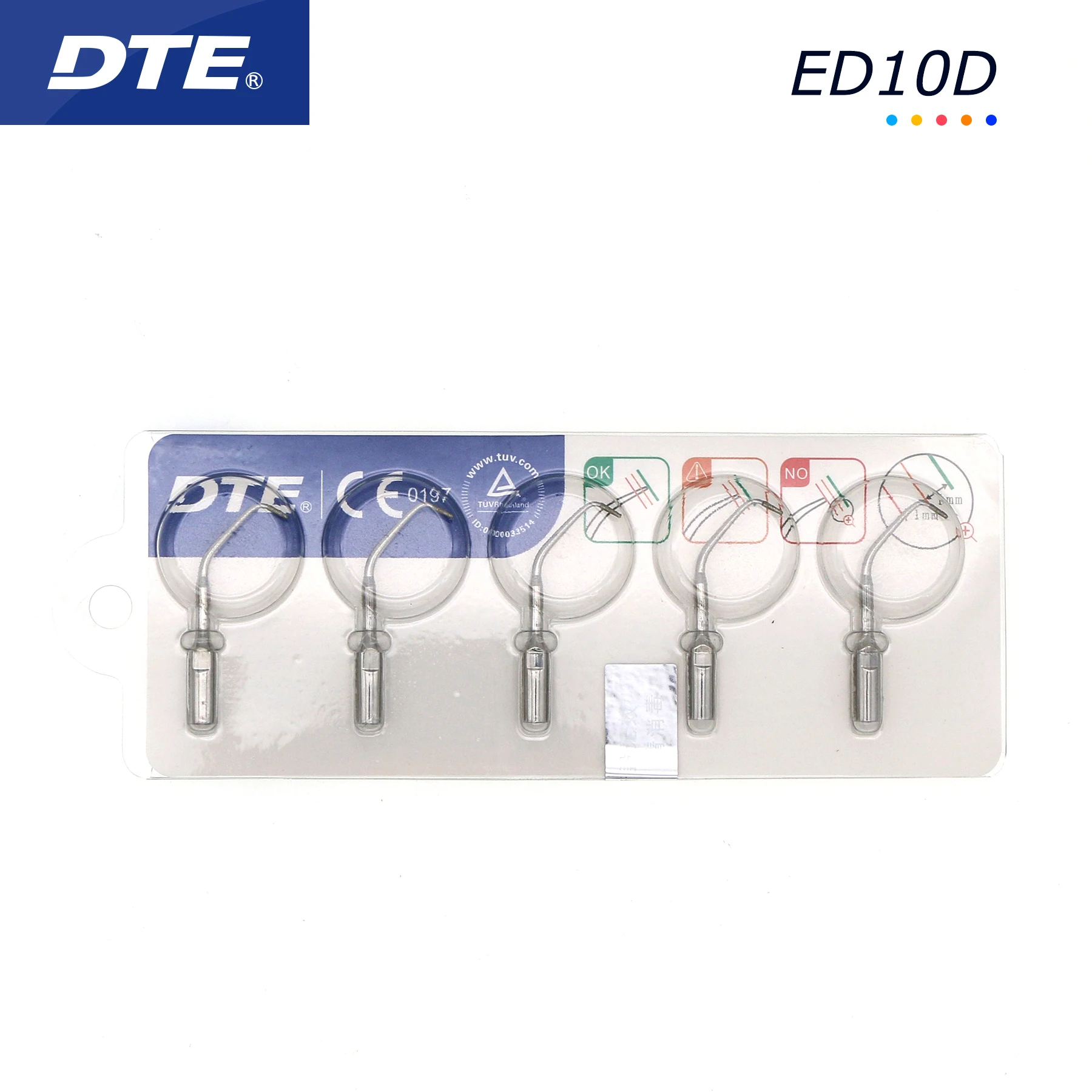 Woodpecker DTE Dental Ultrasonic Scaler Diamond-coated Tip Endo Cavity Perio Fit SATELEC ACTEON NSK ED10D
Woodpecker DTE Dental Ultrasonic Scaler Diamond-coated Tip Endo Cavity Perio Fit SATELEC ACTEON NSK ED10D
