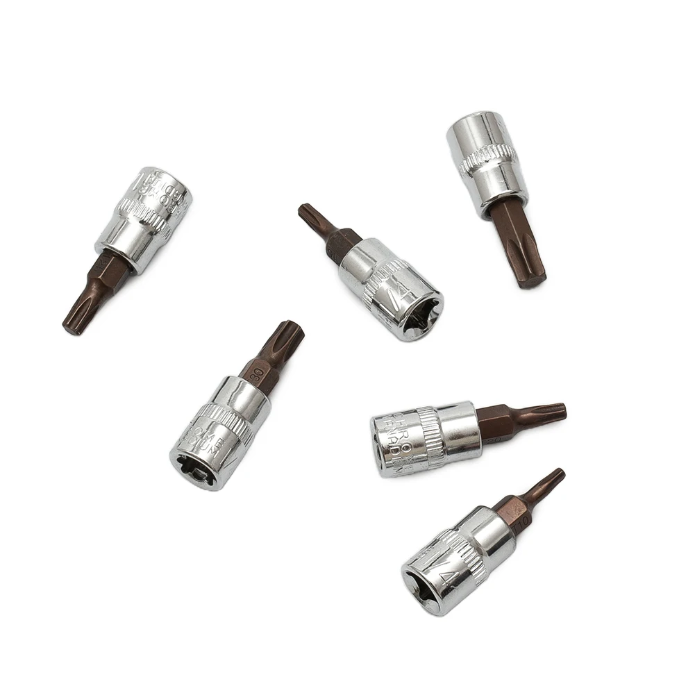 Socket Wrenches Torx Bit Socket T10 T15 T20 T25 T30 T40 1/4inch Head Screwdriver Screwdriver Bit Set Brand New
Socket Wrenches Torx Bit Socket T10 T15 T20 T25 T30 T40 1/4inch Head Screwdriver Screwdriver Bit Set Brand New