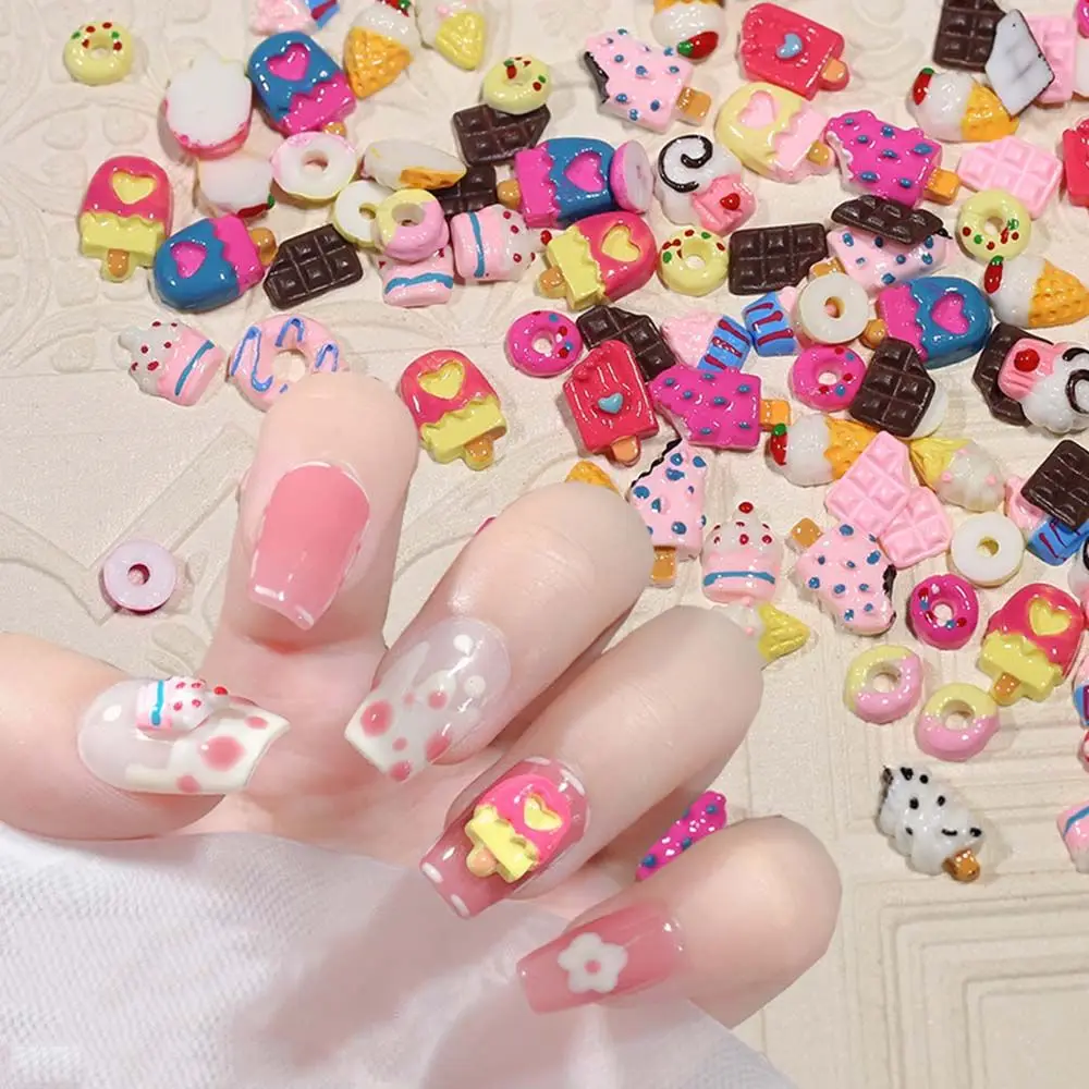 Cute Cartoon Cake Simulation Nail Jewelry Summer Ice Cream Donut Nail Decoration Accessories
Cute Cartoon Cake Simulation Nail Jewelry Summer Ice Cream Donut Nail Decoration Accessories
