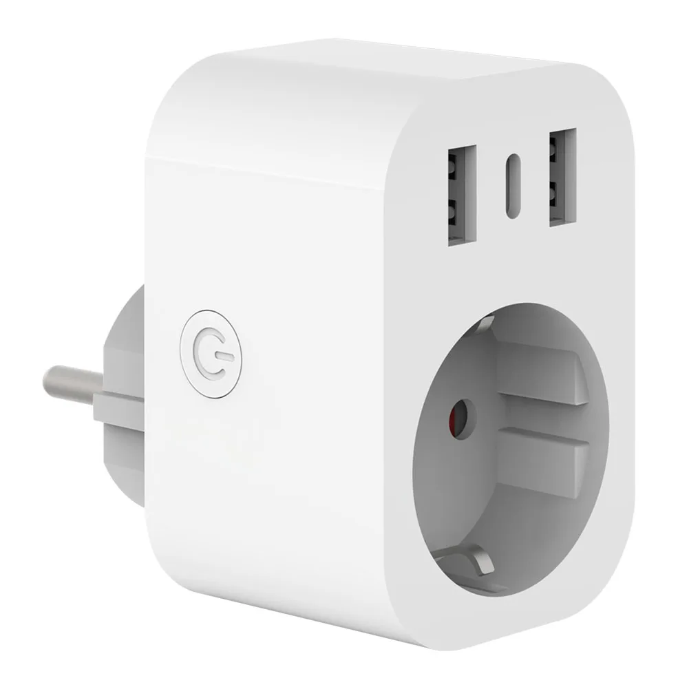 Умная розетка с 2 USB-портами, с поддержкой Wi-Fi 
Умная розетка с 2 USB-портами, с поддержкой Wi-Fi