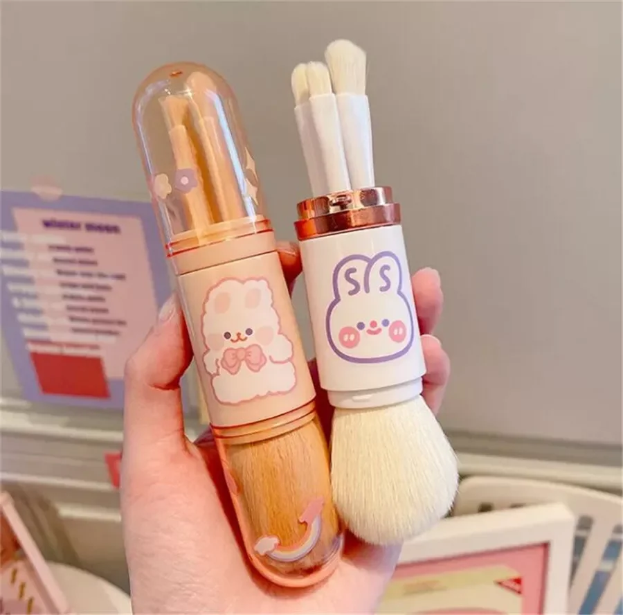 Cartoon Telescopic 4 in 1 Travel Portable Makeup Brushes Set Eyeshadow Brush Lip Cosmetics For Face Makeup Brush Kit
Cartoon Telescopic 4 in 1 Travel Portable Makeup Brushes Set Eyeshadow Brush Lip Cosmetics For Face Makeup Brush Kit
