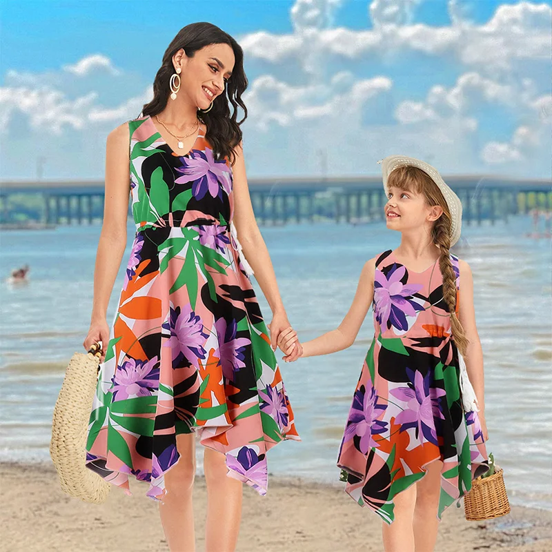 Mother Kids Vest Dresses Family Matching Outfits Beach Vacation Summer Girls Dress Woman Skirt Sets Mom Daughter Child Clothes
Mother Kids Vest Dresses Family Matching Outfits Beach Vacation Summer Girls Dress Woman Skirt Sets Mom Daughter Child Clothes