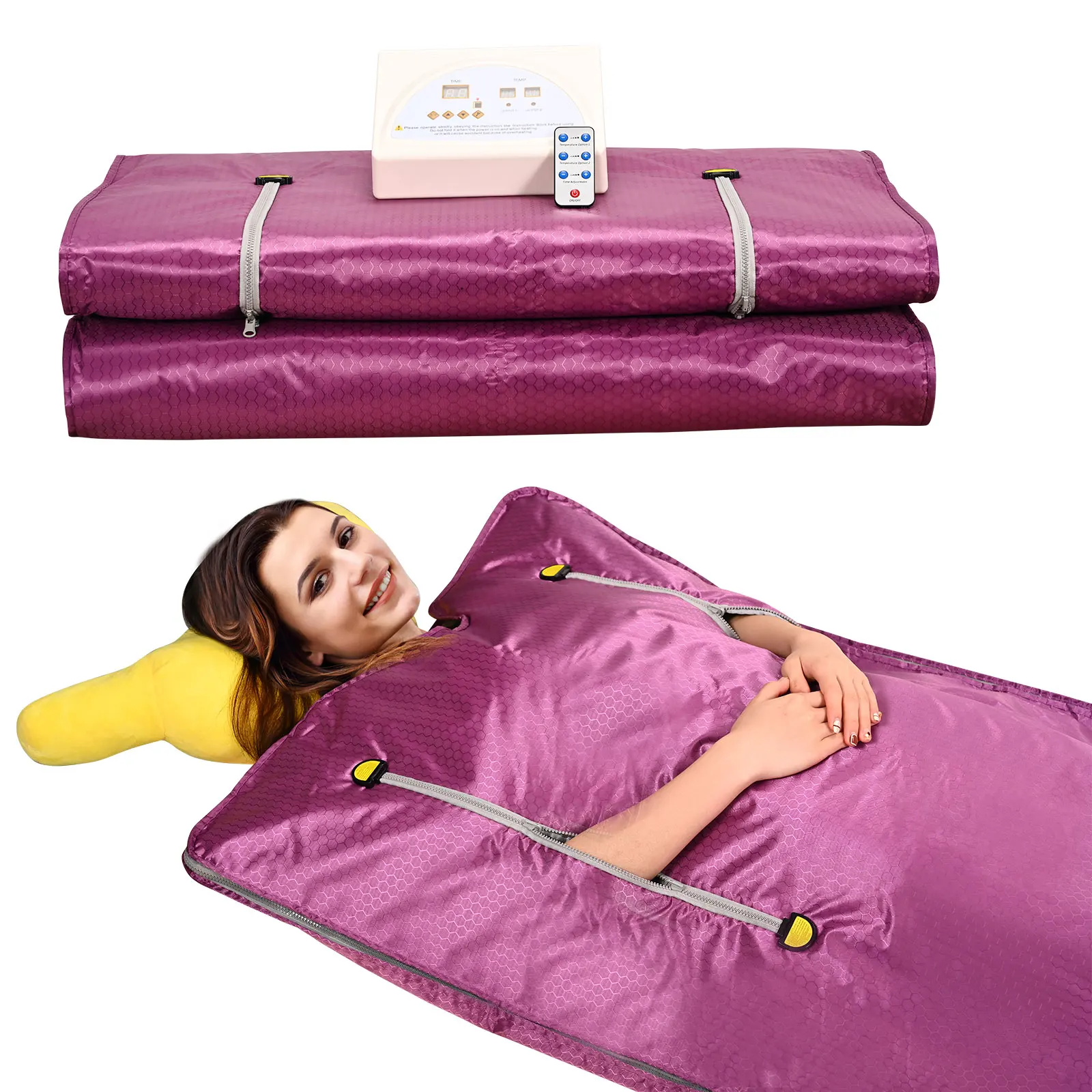 Sauna Blanket 2 Zone Detox Hand-reachable Design Digital Thermal Body Shaper For Weight Loss Fitness
Sauna Blanket 2 Zone Detox Hand-reachable Design Digital Thermal Body Shaper For Weight Loss Fitness