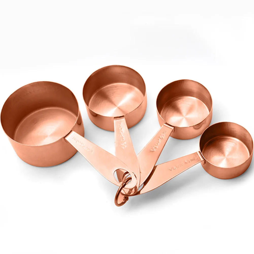 4pcs Stainless Steel Engraved Kitchen Tool Spoons Measuring Cup With Hanging Hole Solid Clear Scale Non-Slip Baking Cooking 
4pcs Stainless Steel Engraved Kitchen Tool Spoons Measuring Cup With Hanging Hole Solid Clear Scale Non-Slip Baking Cooking