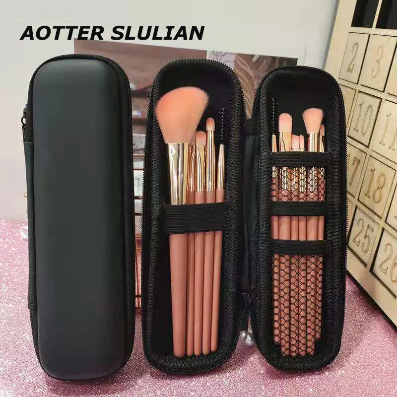 Women Makeup Brush Case Pure Black Small Cosmetic Bag Lipstick Pen Organizer Beauty Tool Storage Box Zipper Long Strip EVA Pouch
Women Makeup Brush Case Pure Black Small Cosmetic Bag Lipstick Pen Organizer Beauty Tool Storage Box Zipper Long Strip EVA Pouch