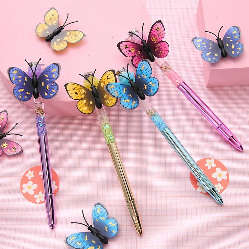 1PC Creative 0.5mm LED Flash Gel Pen Cute Butterfly Pens Magnetic Gel Pen Neutral Pen School Writing Stationery Gift
1PC Creative 0.5mm LED Flash Gel Pen Cute Butterfly Pens Magnetic Gel Pen Neutral Pen School Writing Stationery Gift