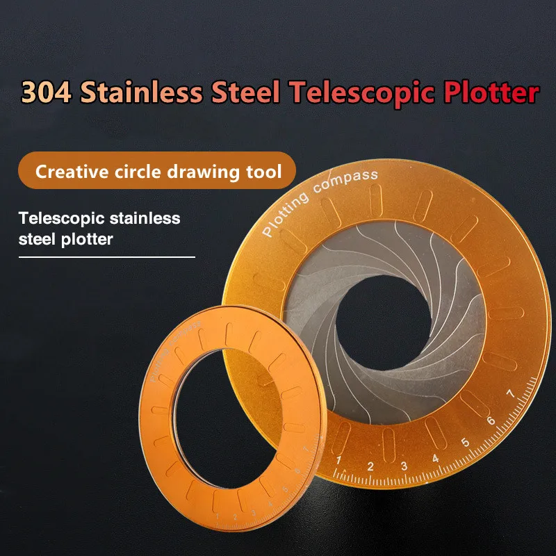 304 Stainless Steel Adjustable Telescopic Circle Plotter Protractor Bend Measure Tools Tailors Pattern Student Supplies
304 Stainless Steel Adjustable Telescopic Circle Plotter Protractor Bend Measure Tools Tailors Pattern Student Supplies