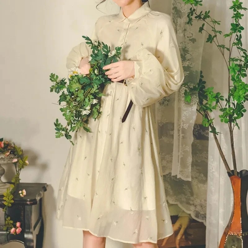 French Flowers Princess Dress Split Chic Long Sleeve Vintage Dress Women Loose Elegant Sweet Fairycore Robe Femme Vestidos(belt)
French Flowers Princess Dress Split Chic Long Sleeve Vintage Dress Women Loose Elegant Sweet Fairycore Robe Femme Vestidos(belt)