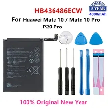 100% Оригинальный аккумулятор HB436486ECW 4000 мАч для Huawei Mate 10 Pro /P20 AL00 L09