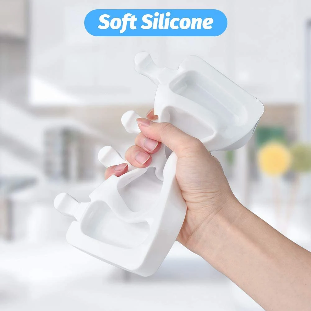 4 Holes Silicone Ice Cream Mould With 50 Wooden Sticks Popsicle Lolly Summer Ice Cream Frozen Dessert DIY Mould Kitchen Bar Mold
4 Holes Silicone Ice Cream Mould With 50 Wooden Sticks Popsicle Lolly Summer Ice Cream Frozen Dessert DIY Mould Kitchen Bar Mold