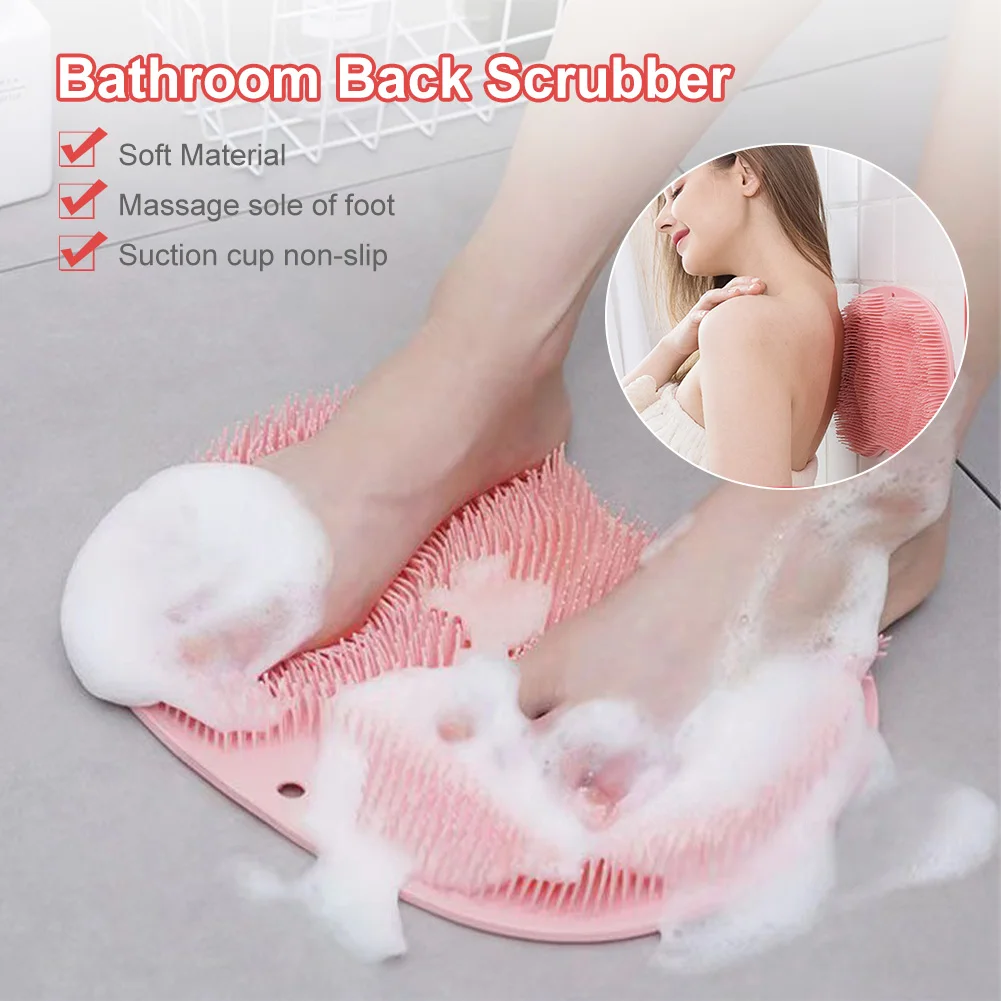 Bathroom Back Scrubber Wall Mounted Suction Cup Silicone Back Exfoliator Foot Massage Pad for Shower Non-Slip Mat Cleaning Brush
Bathroom Back Scrubber Wall Mounted Suction Cup Silicone Back Exfoliator Foot Massage Pad for Shower Non-Slip Mat Cleaning Brush