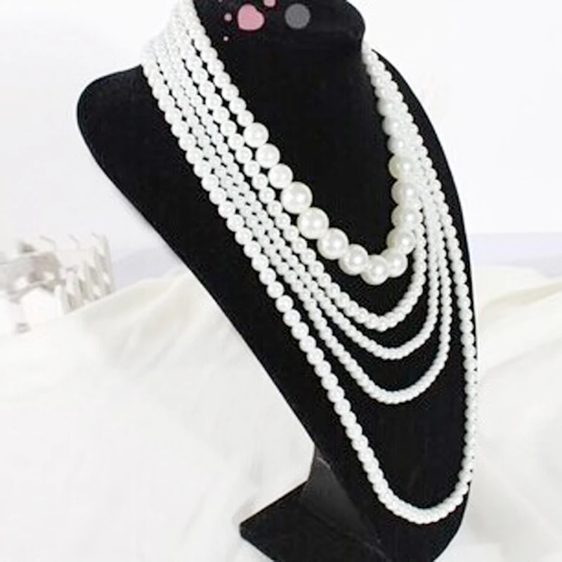 Hot Fashion 2023 New Design Wholesale 5 Rope White Beads Pearl Necklace Women Mother Kids Sweater Collier Fine Quality
Hot Fashion 2023 New Design Wholesale 5 Rope White Beads Pearl Necklace Women Mother Kids Sweater Collier Fine Quality