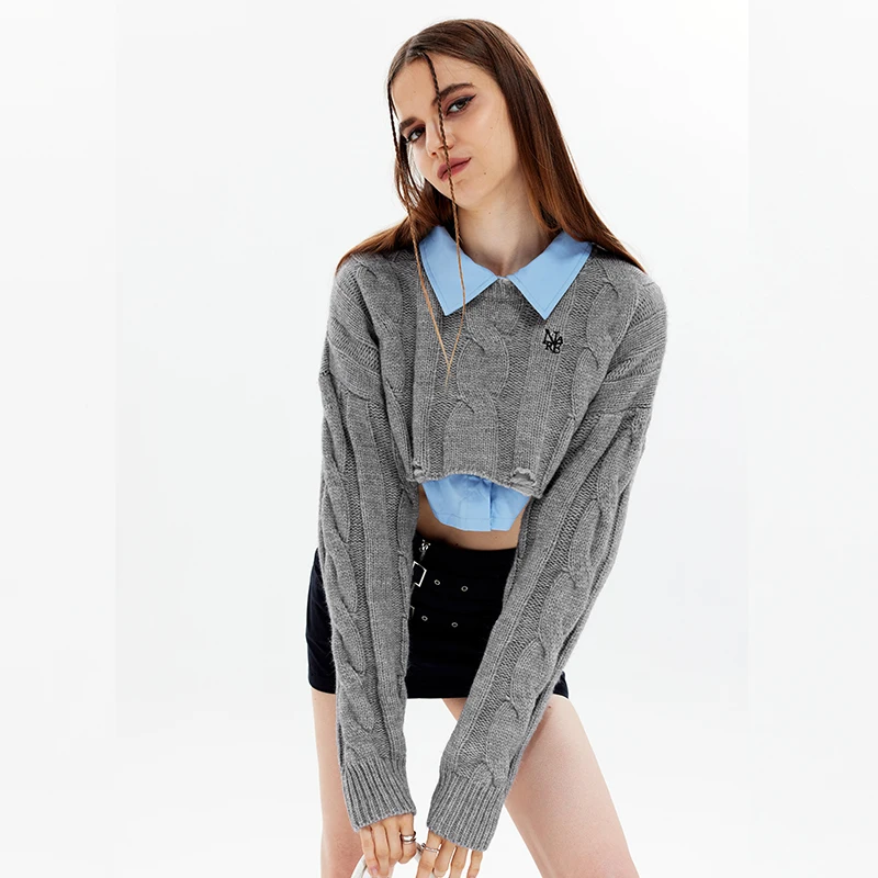 Short Length Vintage Sweater Women O-neck Y2k Top Korean Fashion Sweaters Pullover Sexy Knitted Casual 2022 Femme Jumper
Short Length Vintage Sweater Women O-neck Y2k Top Korean Fashion Sweaters Pullover Sexy Knitted Casual 2022 Femme Jumper