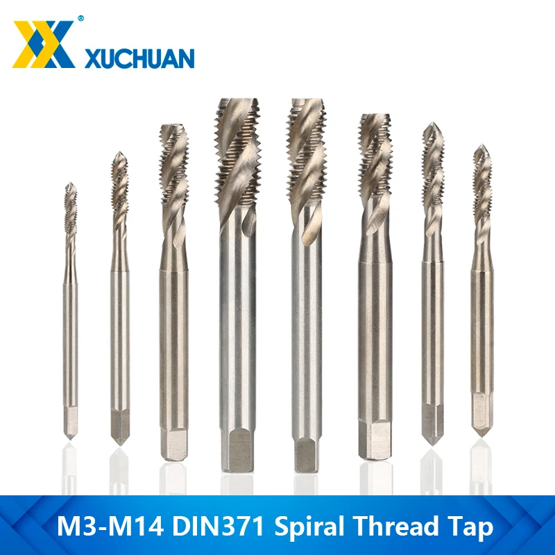 DIN371 Machine Tap Reinforced Shank M3/M4/M5/M6/M8/M10/M12/M14 Spiral Groove Metric Screw Tap Thread Tap Drill Hand Tools 
DIN371 Machine Tap Reinforced Shank M3/M4/M5/M6/M8/M10/M12/M14 Spiral Groove Metric Screw Tap Thread Tap Drill Hand Tools