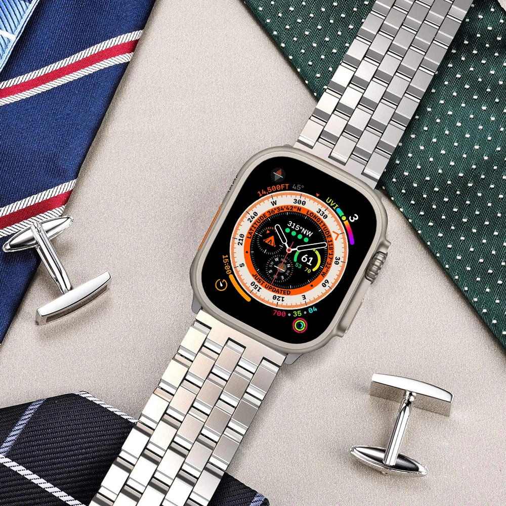 Metal Wristband for Apple Watch ultra band 49mm SE 8 7 6 5 4 3 45mm 44mm 42mm 41mm 40mm 38mm Bracelet for iWatch Ultra Correa
Metal Wristband for Apple Watch ultra band 49mm SE 8 7 6 5 4 3 45mm 44mm 42mm 41mm 40mm 38mm Bracelet for iWatch Ultra Correa