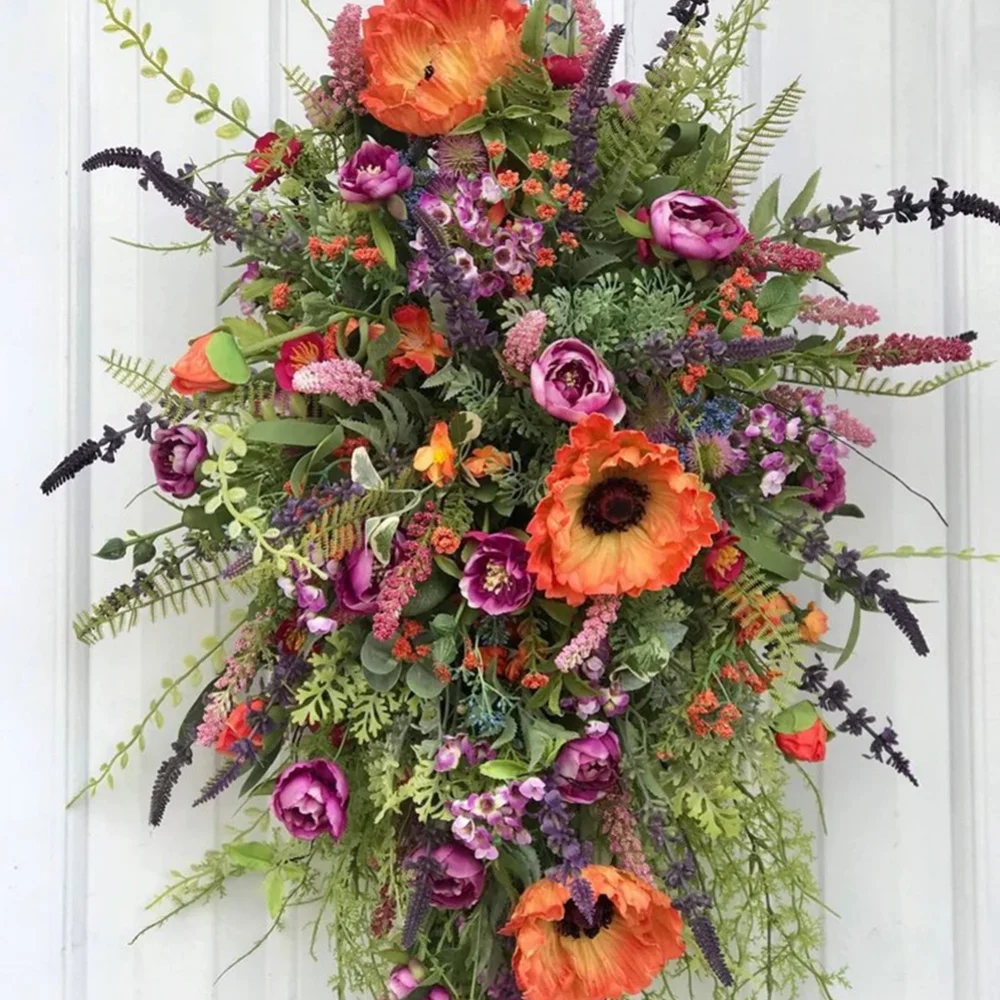 Artificial Flowers Front Door Decorative Farmhouse Colorful Cottage Wreath for Party Window Wall Wedding Ceremony Supplies
Artificial Flowers Front Door Decorative Farmhouse Colorful Cottage Wreath for Party Window Wall Wedding Ceremony Supplies