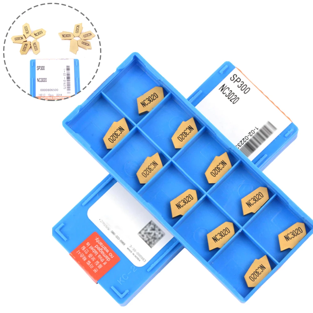 10Pcs SP300 NC3020 Carbide Inserts 3mm Wide Grooving Cut-off Inserts Machinery Tool Accessories Turning Tool
10Pcs SP300 NC3020 Carbide Inserts 3mm Wide Grooving Cut-off Inserts Machinery Tool Accessories Turning Tool