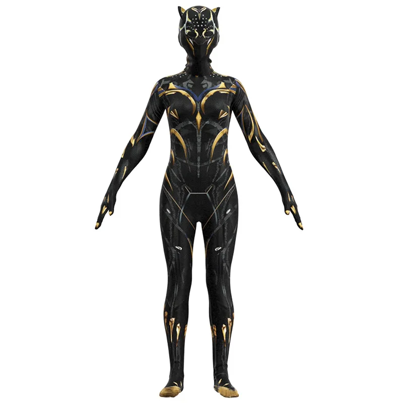 Black Panther Wakanda Forever Marvel Superhero Black Panther Shuri Cosplay Costume Jumpsuit Bodysuit Halloween Costume for Women
Black Panther Wakanda Forever Marvel Superhero Black Panther Shuri Cosplay Costume Jumpsuit Bodysuit Halloween Costume for Women