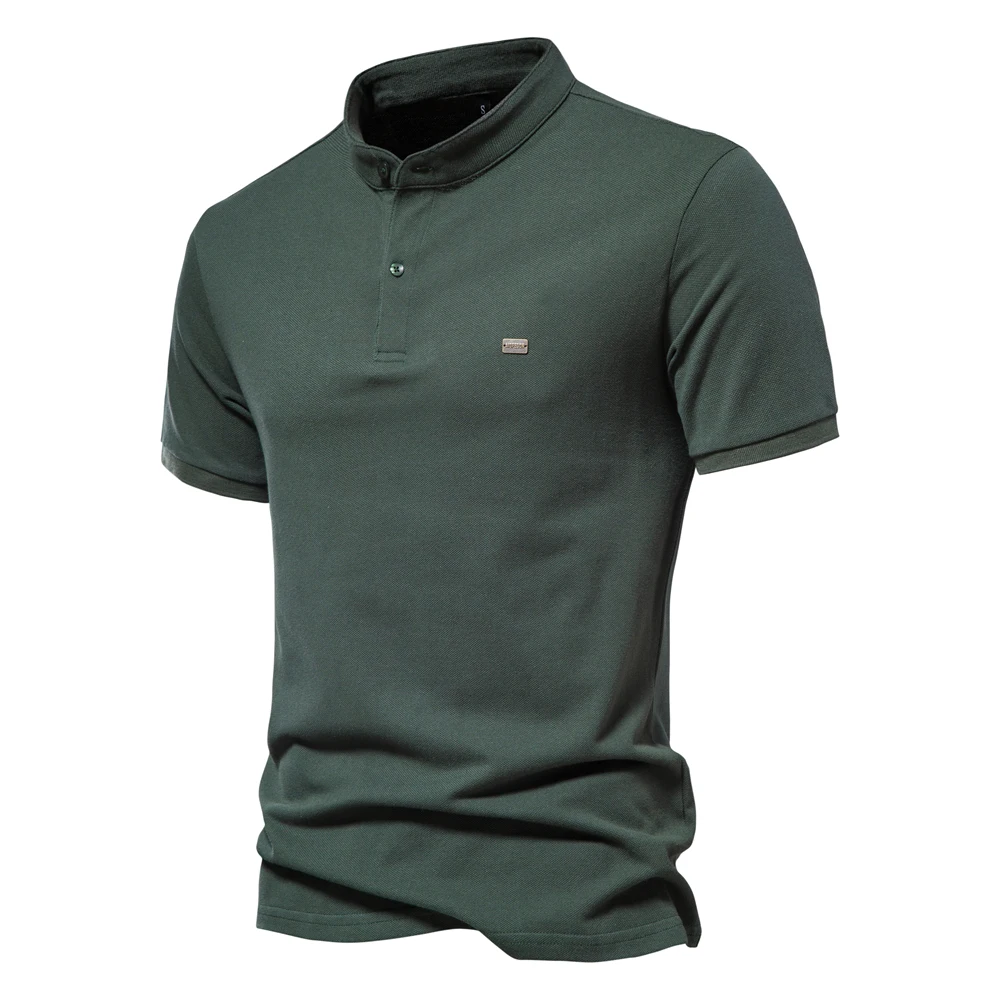 AIOPESON 100% Cotton Solid Color Men's Polos Casual Stand Collar Short Sleeve Polos for Men High Quality Polos Male New Summer
AIOPESON 100% Cotton Solid Color Men's Polos Casual Stand Collar Short Sleeve Polos for Men High Quality Polos Male New Summer