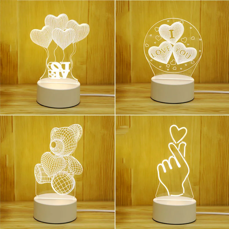 Warm White 3D Illusion Night Lamp Girlfriend Kids Mom Birthday Valentines Day Gift Bedroom Decor Acrylic Love LED Night Light
Warm White 3D Illusion Night Lamp Girlfriend Kids Mom Birthday Valentines Day Gift Bedroom Decor Acrylic Love LED Night Light