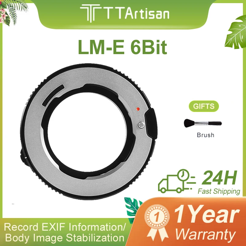TTArtisan LM-E 6-битный адаптер для объектива для Leica M Mount Lens to Sony E Mount Mirrorless Camera EXIF информационная запись
TTArtisan LM-E 6-битный адаптер для объектива для Leica M Mount Lens to Sony E Mount Mirrorless Camera EXIF информационная запись
