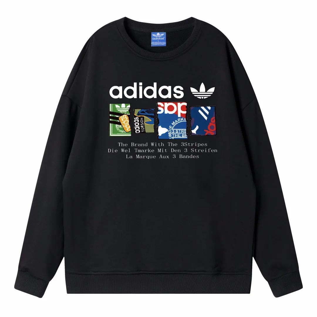 Adidas Hot men Leisure sport unisex round neck pattern cotton terry sweatshirt drop shoulder loose fit women New
Adidas Hot men Leisure sport unisex round neck pattern cotton terry sweatshirt drop shoulder loose fit women New