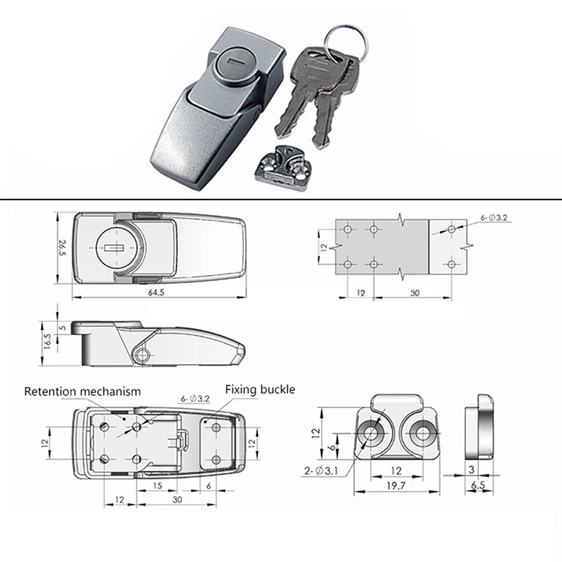Защелка для шкафа JETTING DK604 черная
Защелка для шкафа JETTING DK604 черная