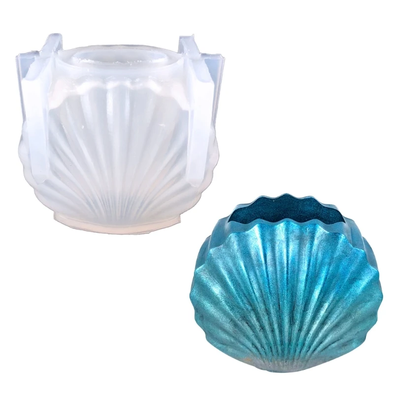 DIY Vase Mould Pen Holder Moulds Silicone Clay Molds Seashell Shaped Flowerpot Mold Multi-functional Silicone Material 57BD
DIY Vase Mould Pen Holder Moulds Silicone Clay Molds Seashell Shaped Flowerpot Mold Multi-functional Silicone Material 57BD