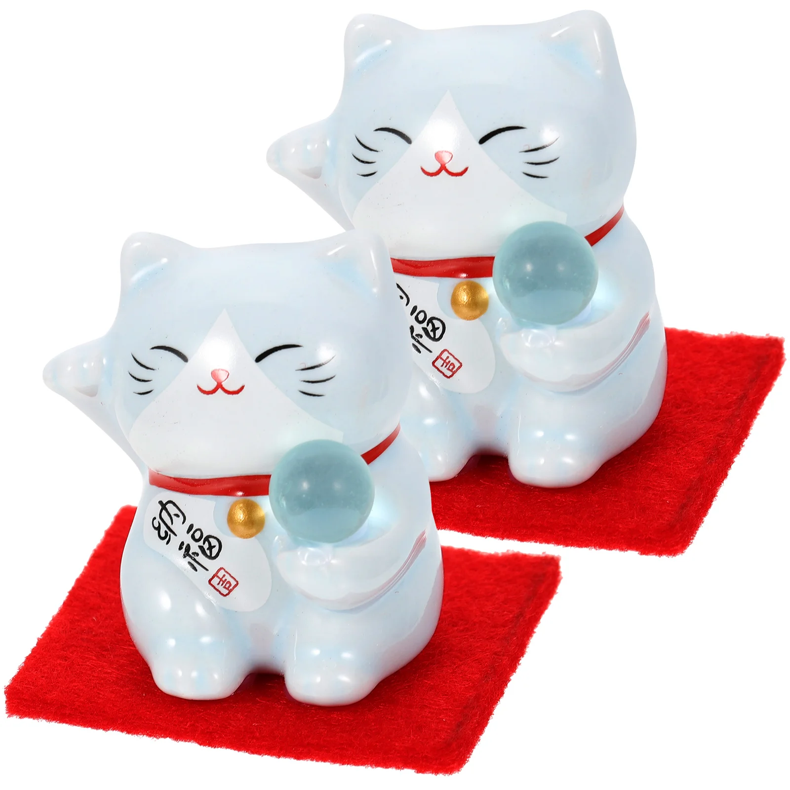 2pcs Household Decorative Cat Decoration Fortune Cat Figurine Office Desktop Kitten Ornament
2pcs Household Decorative Cat Decoration Fortune Cat Figurine Office Desktop Kitten Ornament