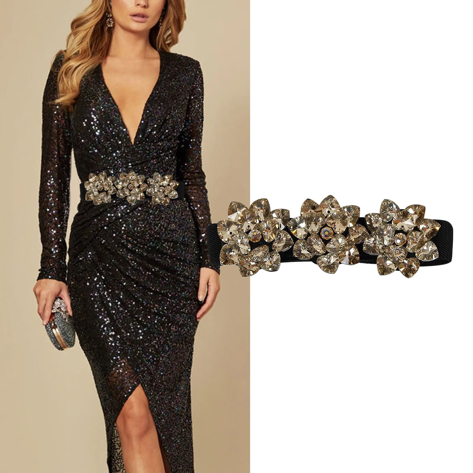 Mens Belt 48 Women Fashion Crystal Beaded Elastic Wide Belts For Daily Travel Double Wrap Karate Belt
Mens Belt 48 Women Fashion Crystal Beaded Elastic Wide Belts For Daily Travel Double Wrap Karate Belt
