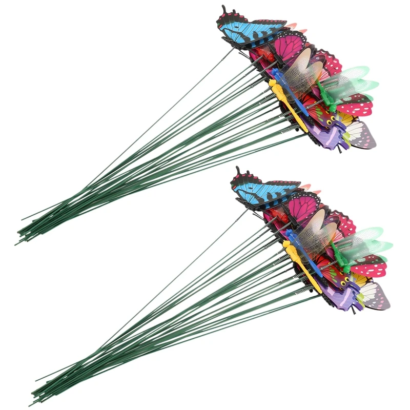 Retail 40 Pieces Garden Butterflies Stakes And 8 Pieces Dragonflies Stakes Garden Ornaments For Yard Patio, Totally 48 Pieces
Retail 40 Pieces Garden Butterflies Stakes And 8 Pieces Dragonflies Stakes Garden Ornaments For Yard Patio, Totally 48 Pieces