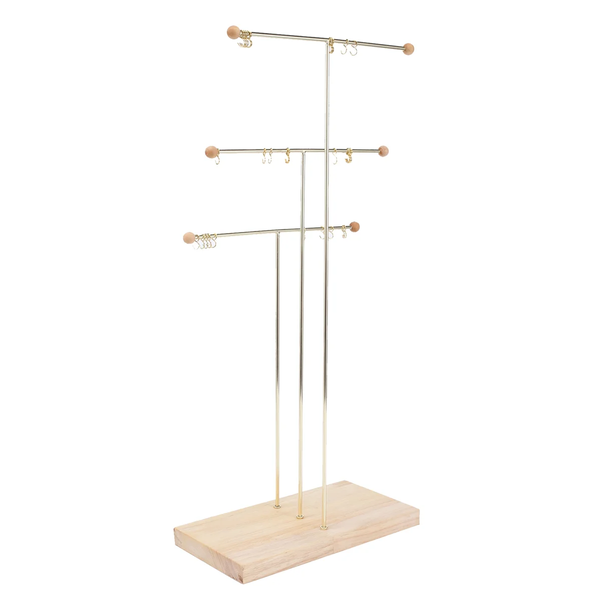 Metal 3 Tier Tabletop Bracelet Necklace Jewelry Necklace Organizer Display Holder Jewelry Organizer Wood Color
Metal 3 Tier Tabletop Bracelet Necklace Jewelry Necklace Organizer Display Holder Jewelry Organizer Wood Color