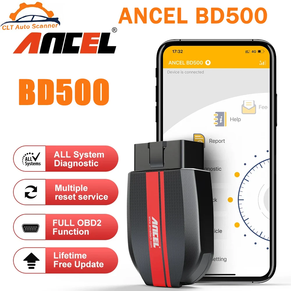 Диагностический сканер ANCEL BD500 OBD2, Bluetooth-устройство для полной диагностики автомобиля, средство для сброса масла, EPB, IOS, Android, Интеллектуальны...
Диагностический сканер ANCEL BD500 OBD2, Bluetooth-устройство для полной диагностики автомобиля, средство для сброса масла, EPB, IOS, Android, Интеллектуальны...