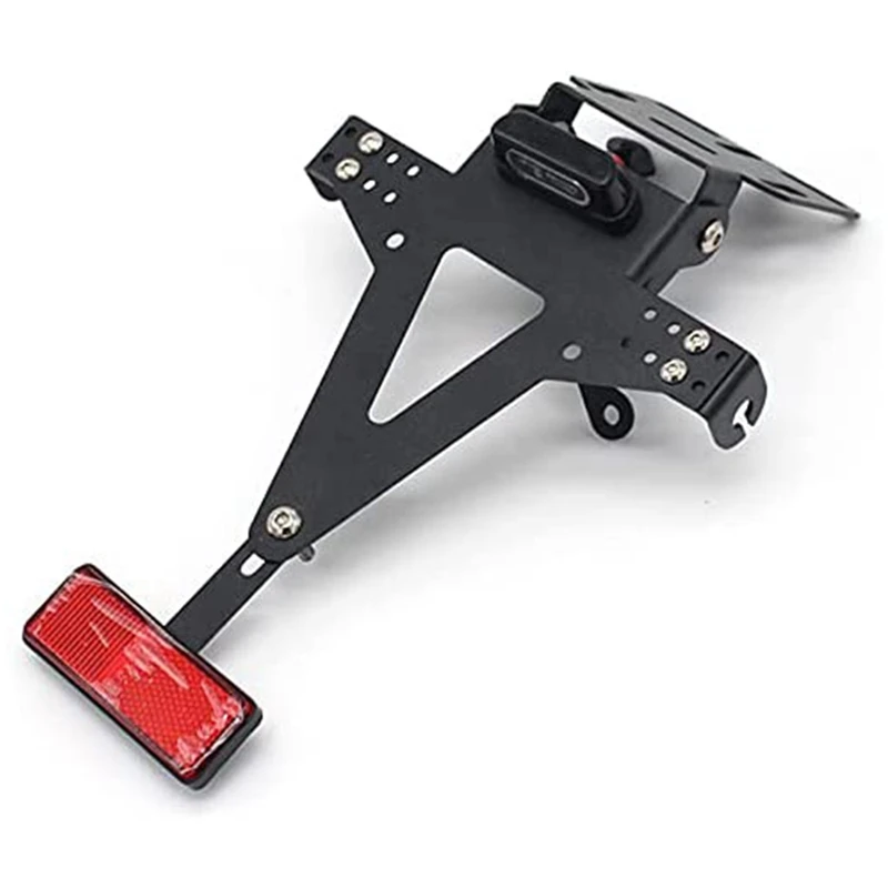Motorcycle Adjustable Angle License Plate Holder Bracket with LED for Yamaha YZF R1 R3 R6 R15 R25 FZ6
Motorcycle Adjustable Angle License Plate Holder Bracket with LED for Yamaha YZF R1 R3 R6 R15 R25 FZ6