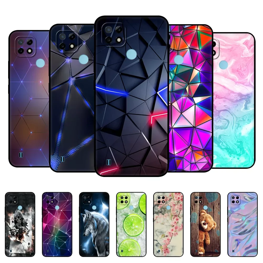 NEW2022 For Realme C21 Case Silicon Back For OPPO RealmeC21 C 21 Phone Cover 6.5" Funda RMX3201 Bumper Capa Etui Soft black
NEW2022 For Realme C21 Case Silicon Back For OPPO RealmeC21 C 21 Phone Cover 6.5" Funda RMX3201 Bumper Capa Etui Soft black