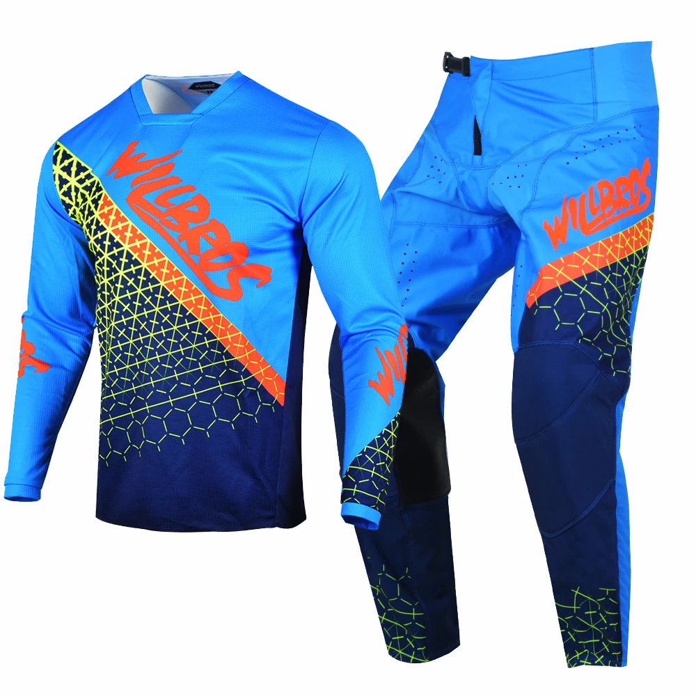 Willbros Motocross MX Offroad Blue Jersey and Pants Combo Racing Gear Set Dirt Bike Enduro ATV BMX SX Suit
Willbros Motocross MX Offroad Blue Jersey and Pants Combo Racing Gear Set Dirt Bike Enduro ATV BMX SX Suit