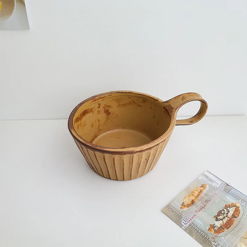Coffee Mugs with Handgrip Retro Stoneware Breakfast Cup Household Japan Style Ceramic Mug Milk Oatmeal Cup for Kitchen кружка
Coffee Mugs with Handgrip Retro Stoneware Breakfast Cup Household Japan Style Ceramic Mug Milk Oatmeal Cup for Kitchen кружка
