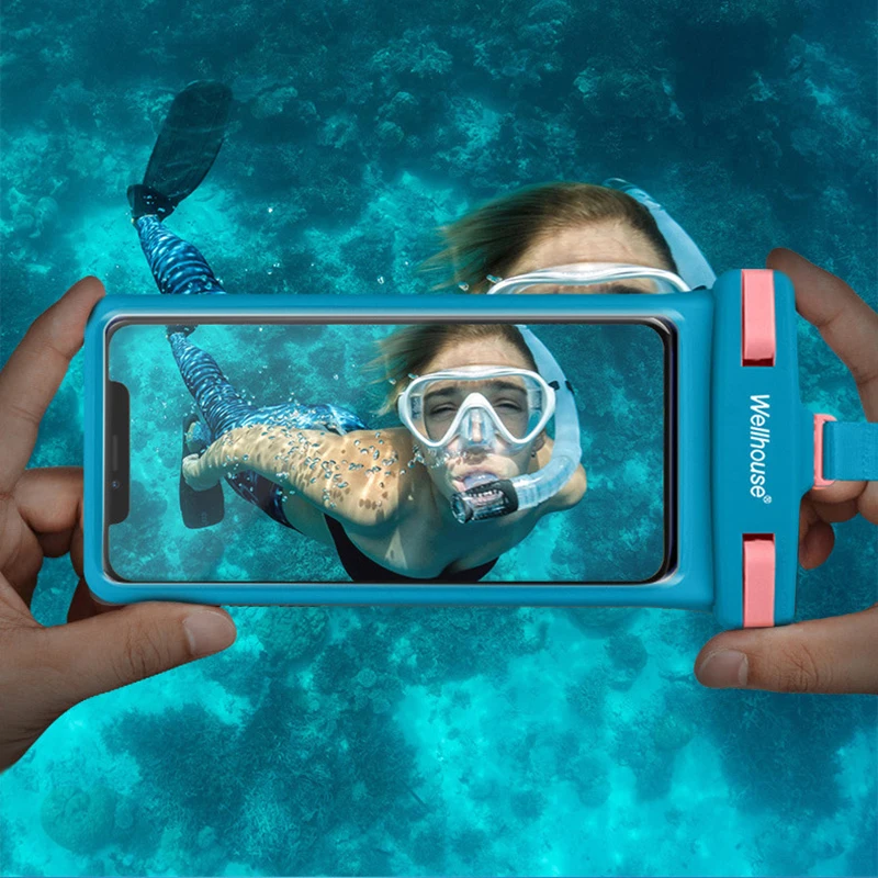 

Waterproof Bag Underwater Touchscreen TPU Swim Drifting Boating Beach Diving Surfing River Trekking Swimming 7 Inch Phone Case