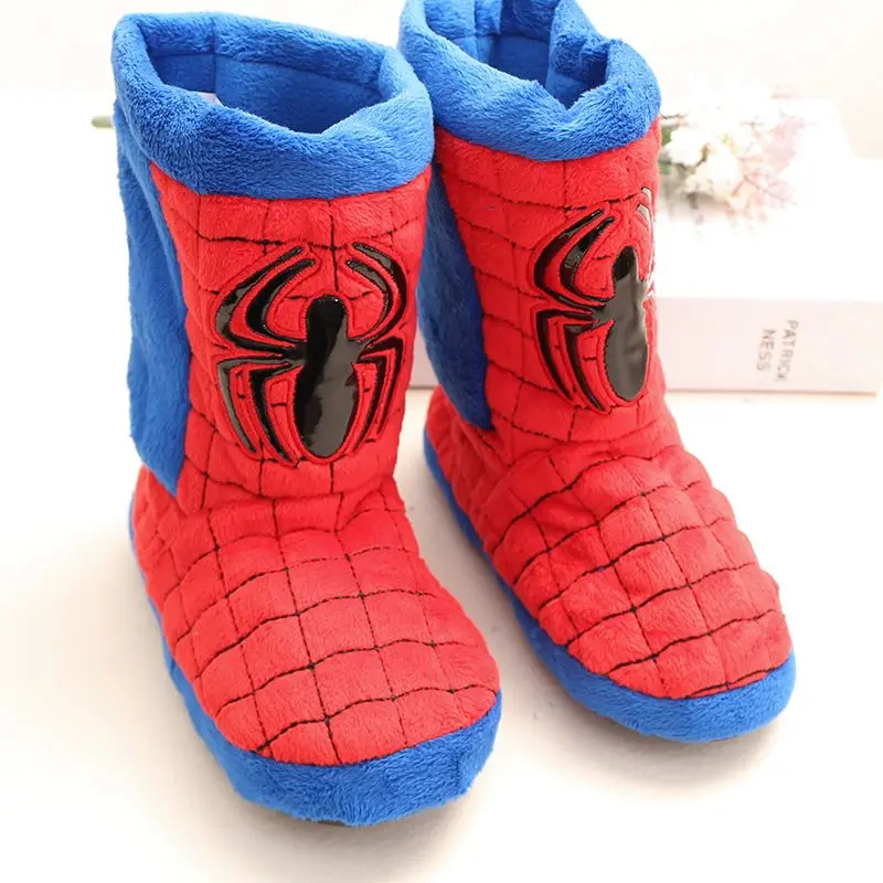Marvel Cartoon Spiderman children's new winter indoor non-slip thickened warm home plush long cotton boots for men and women
Marvel Cartoon Spiderman children's new winter indoor non-slip thickened warm home plush long cotton boots for men and women