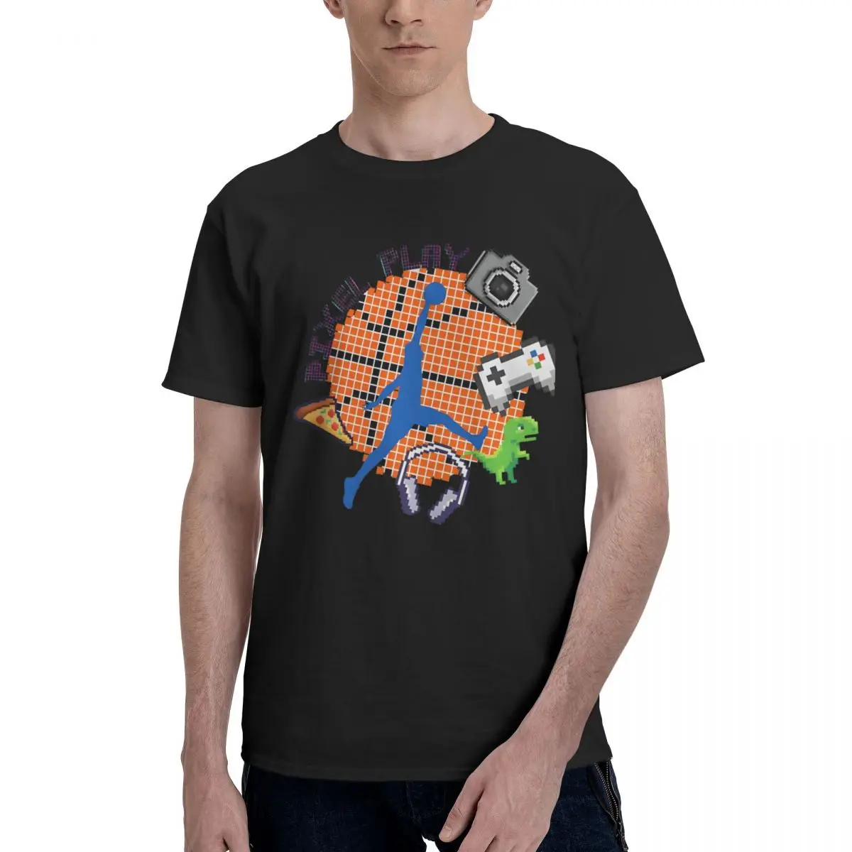 Pixel Play Men's T-shirt Summer Basketball Hobbies Y2K Vintage Summer Funny Harajuku Fashion Short Sleeve Men Clothing
Pixel Play Men's T-shirt Summer Basketball Hobbies Y2K Vintage Summer Funny Harajuku Fashion Short Sleeve Men Clothing