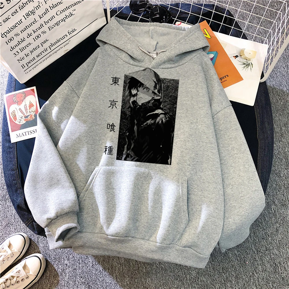 Толстовки с капюшоном «Токийский Гуль», Женские Смешные готические худи в Корейском стиле, женская готическая рубашка с капюшоном 
Толстовки с капюшоном «Токийский Гуль», Женские Смешные готические худи в Корейском стиле, женская готическая рубашка с капюшоном