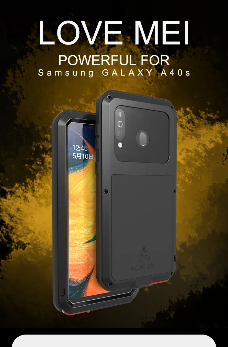 Heavy Protective Phone Case for Samsung Galaxy A40S Love Mei Powerful Shock Dirt Proof Water Metal Armor Cover For Galaxy A40s
Heavy Protective Phone Case for Samsung Galaxy A40S Love Mei Powerful Shock Dirt Proof Water Metal Armor Cover For Galaxy A40s