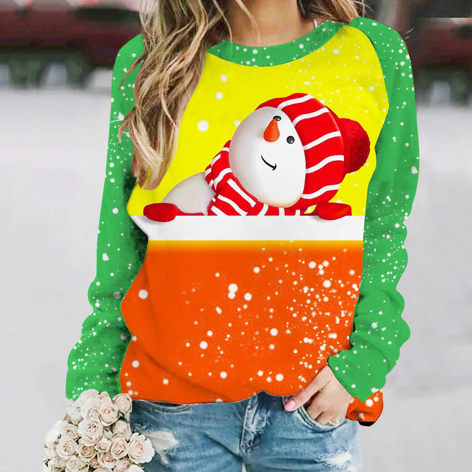 Womens Sweatshirt Christmas Graphic Crew Neck Sweatshirt Raglan Sleeve Hooded Sweatshirt Set Women
Womens Sweatshirt Christmas Graphic Crew Neck Sweatshirt Raglan Sleeve Hooded Sweatshirt Set Women