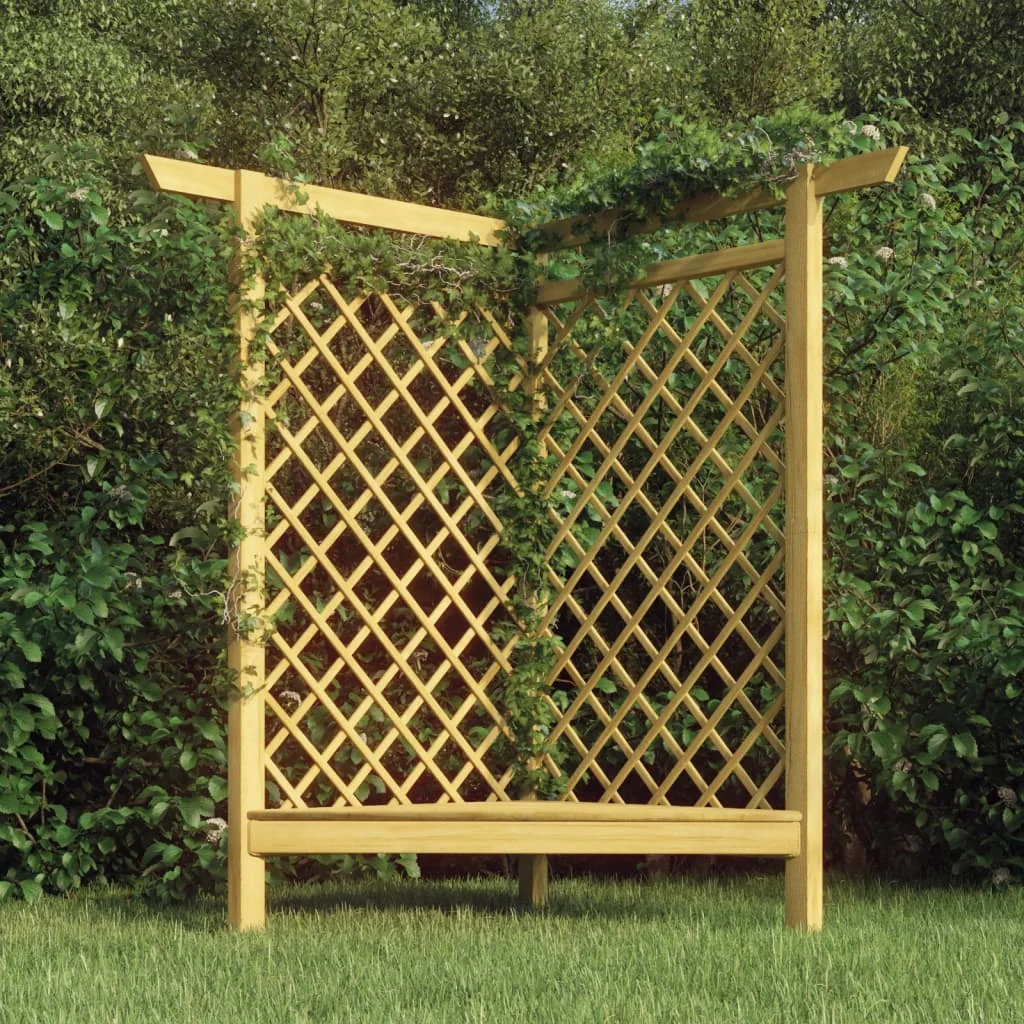 Garden Corner Pergola with Bench,Impregnated Pinewood Patio Canopy, Garden Decoration, 166x81x174 cm
Garden Corner Pergola with Bench,Impregnated Pinewood Patio Canopy, Garden Decoration, 166x81x174 cm