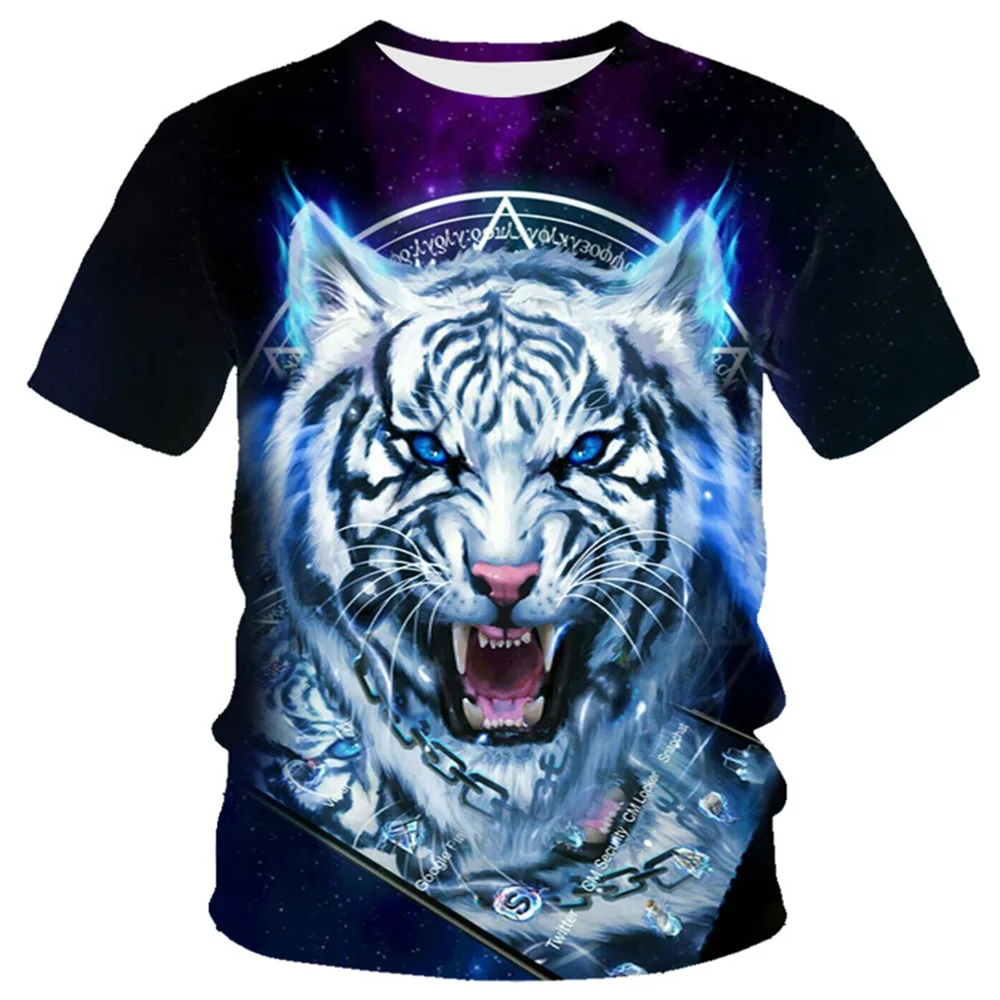 Breathable Cool Summer New Tiger King Men's T-Shirt 3D Printing Fashion Men's 0-Neck Top Short Sleeve
Breathable Cool Summer New Tiger King Men's T-Shirt 3D Printing Fashion Men's 0-Neck Top Short Sleeve