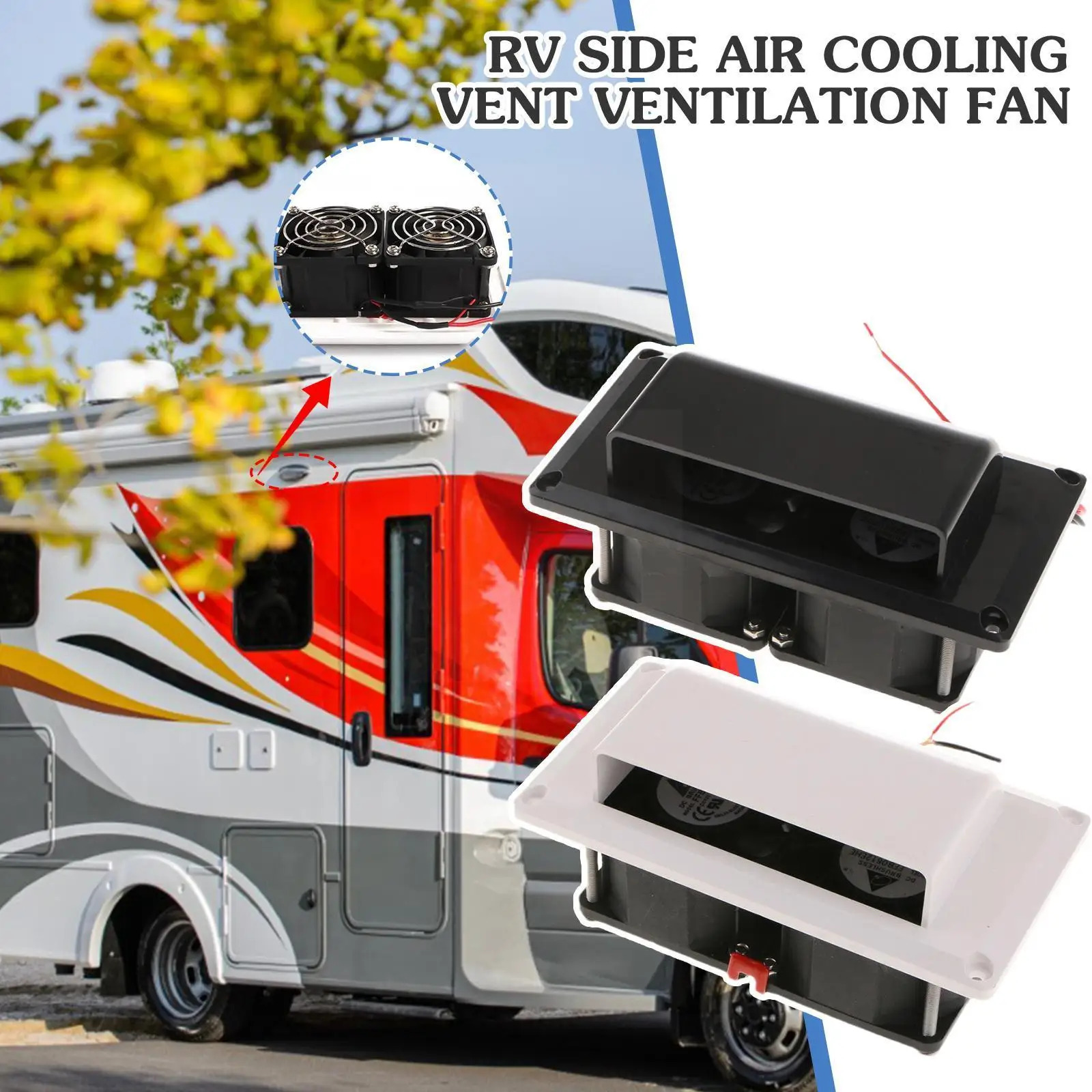 12V Caravan Motorhome Trailer Side Air Vent Fan RV Ventilation Exhaust Fans DC 25W for Camper Trailer Boat Marine Yacht F1N7
12V Caravan Motorhome Trailer Side Air Vent Fan RV Ventilation Exhaust Fans DC 25W for Camper Trailer Boat Marine Yacht F1N7