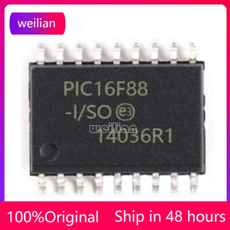 

1-100 PCS PIC16F88-I/SO SOP18 Original Brand New Microcontroller Chip IC Integrated Circuit (MCU/MPU/SOC)