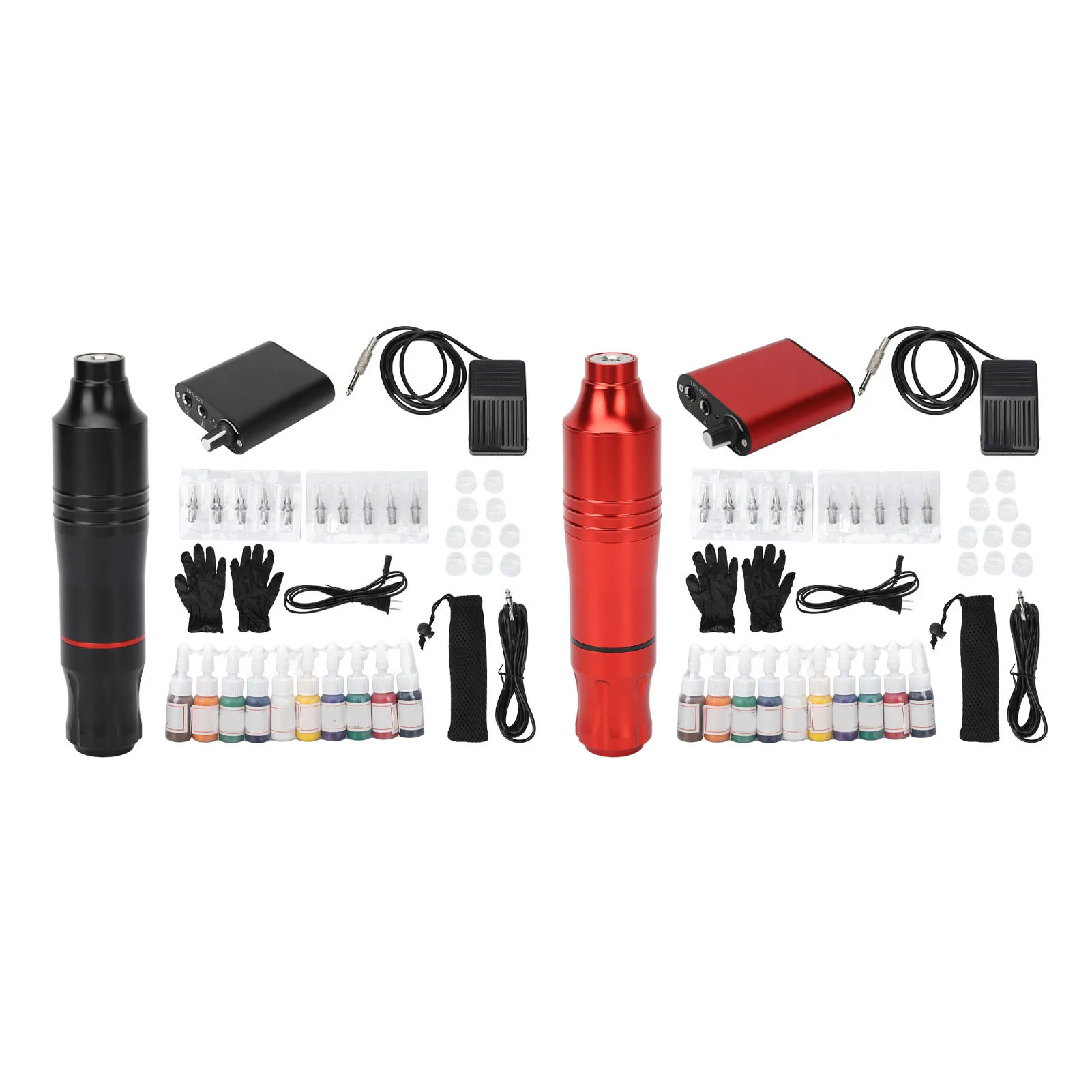 Tattoo Set Tattoo Machine Pen Mini Tattoo Power Supply Cartridges Needles Tattoo Ink Foot Pedal Kit US Plug 95‑265V
Tattoo Set Tattoo Machine Pen Mini Tattoo Power Supply Cartridges Needles Tattoo Ink Foot Pedal Kit US Plug 95‑265V