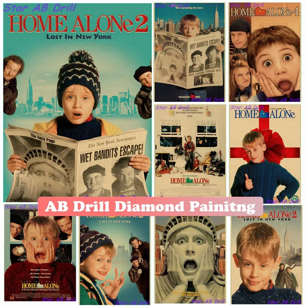 Home Alone Movie 5D Diamond Mosaic Painting Creative Core Picture AB Drill Cross Stitch Kits Wall Stickers Art Puzzle Home Decor
Home Alone Movie 5D Diamond Mosaic Painting Creative Core Picture AB Drill Cross Stitch Kits Wall Stickers Art Puzzle Home Decor